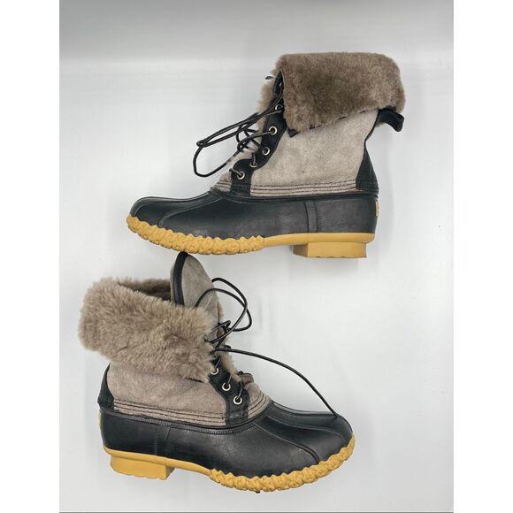 L.L. Bean Womens Signature Wicked Good Bean Boots 10" Grey Suede Size 9 Worn 1x - Picture 12 of 13